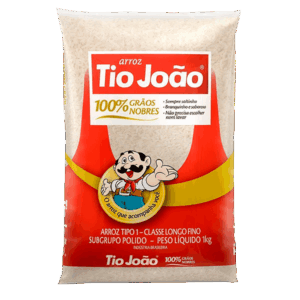 Arroz Tio Joao 1kg Tipo 1 – Fardo com 10 Unidades