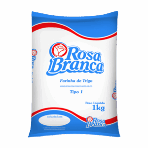 Farinha de Trigo Rosa Branca 1kg – Fardo com 10 Unidades
